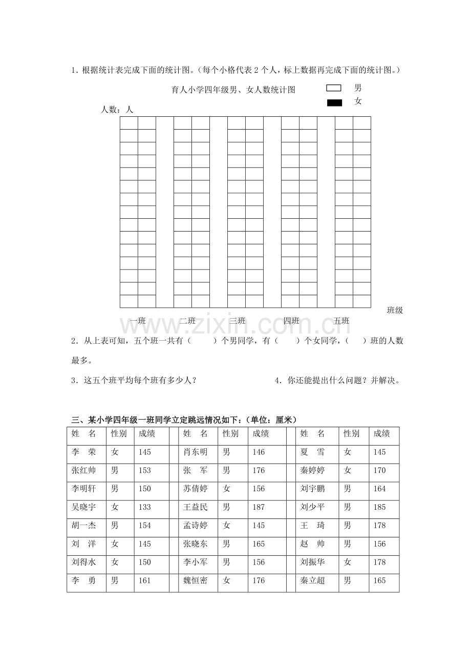 人教版六下数学通用版数学六年级下册总复习专题：统计4-含答案(附答案)公开课课件教案公开课课件教案公.doc_第2页