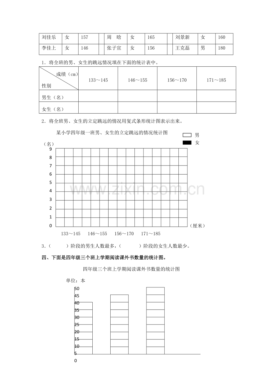 人教版六下数学通用版数学六年级下册总复习专题：统计4-含答案(附答案)公开课课件教案公开课课件教案公.doc_第3页