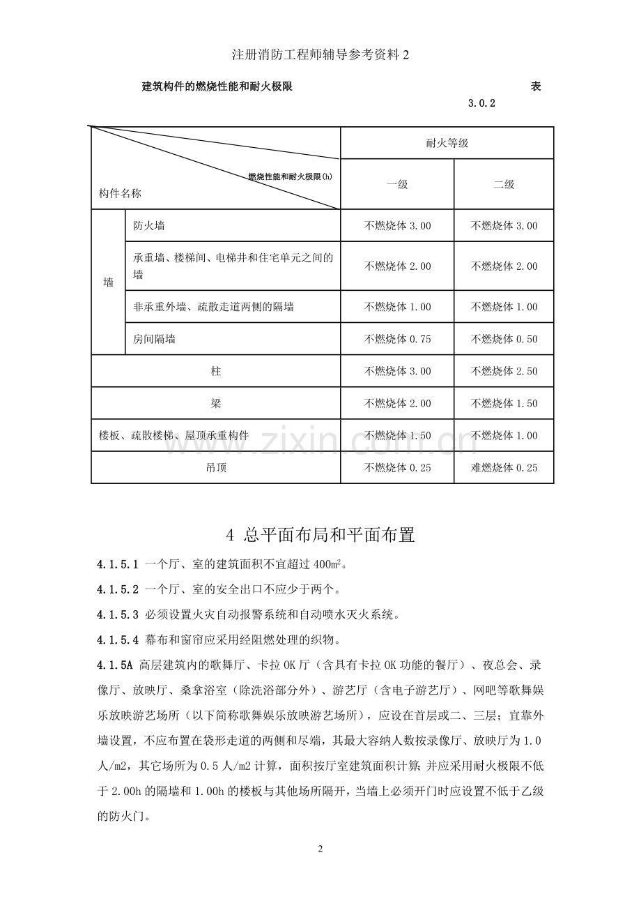 《高层民用建筑设计防火规范》2005版的部分数据2.doc_第2页