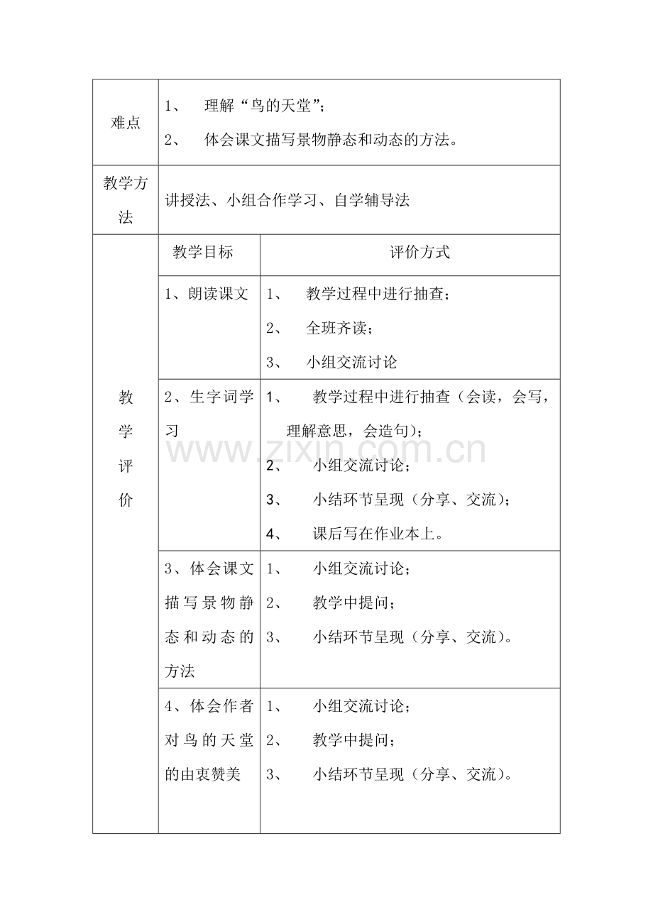 《鸟的天堂》逆向教学设计.doc_第3页