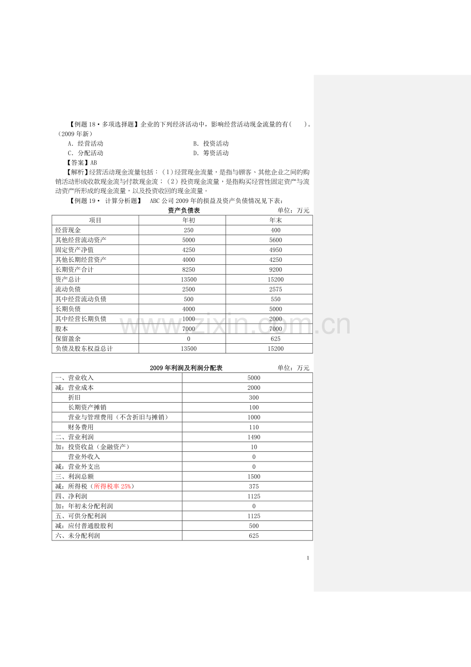 财务管理课后作业解答(复习资料).doc_第1页