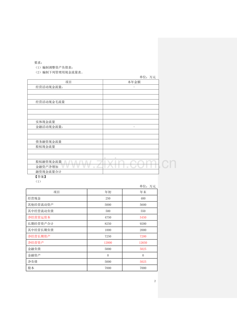 财务管理课后作业解答(复习资料).doc_第2页