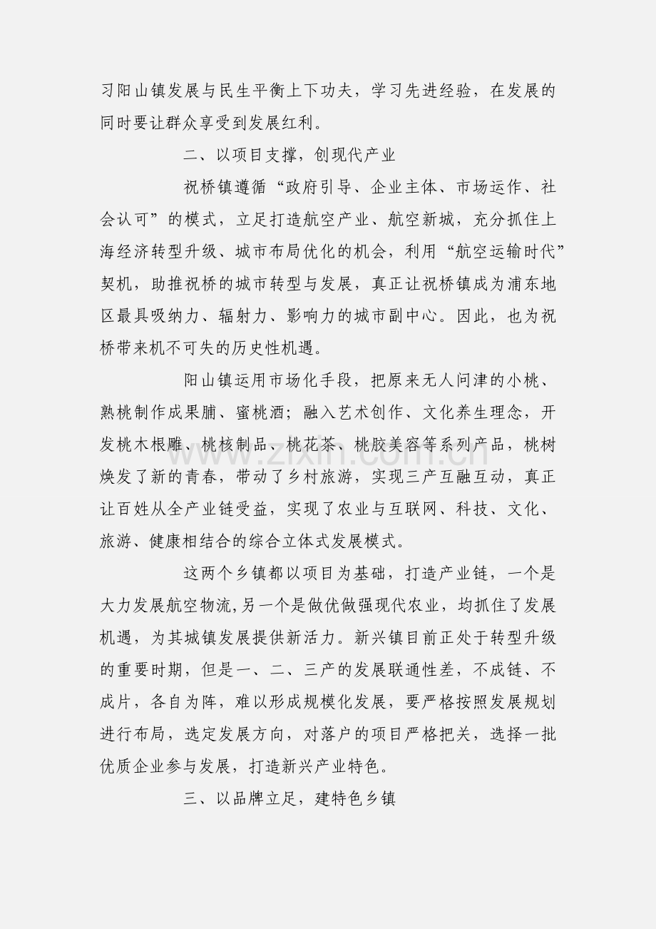 镇干部外出考察学习心得感悟.docx_第2页