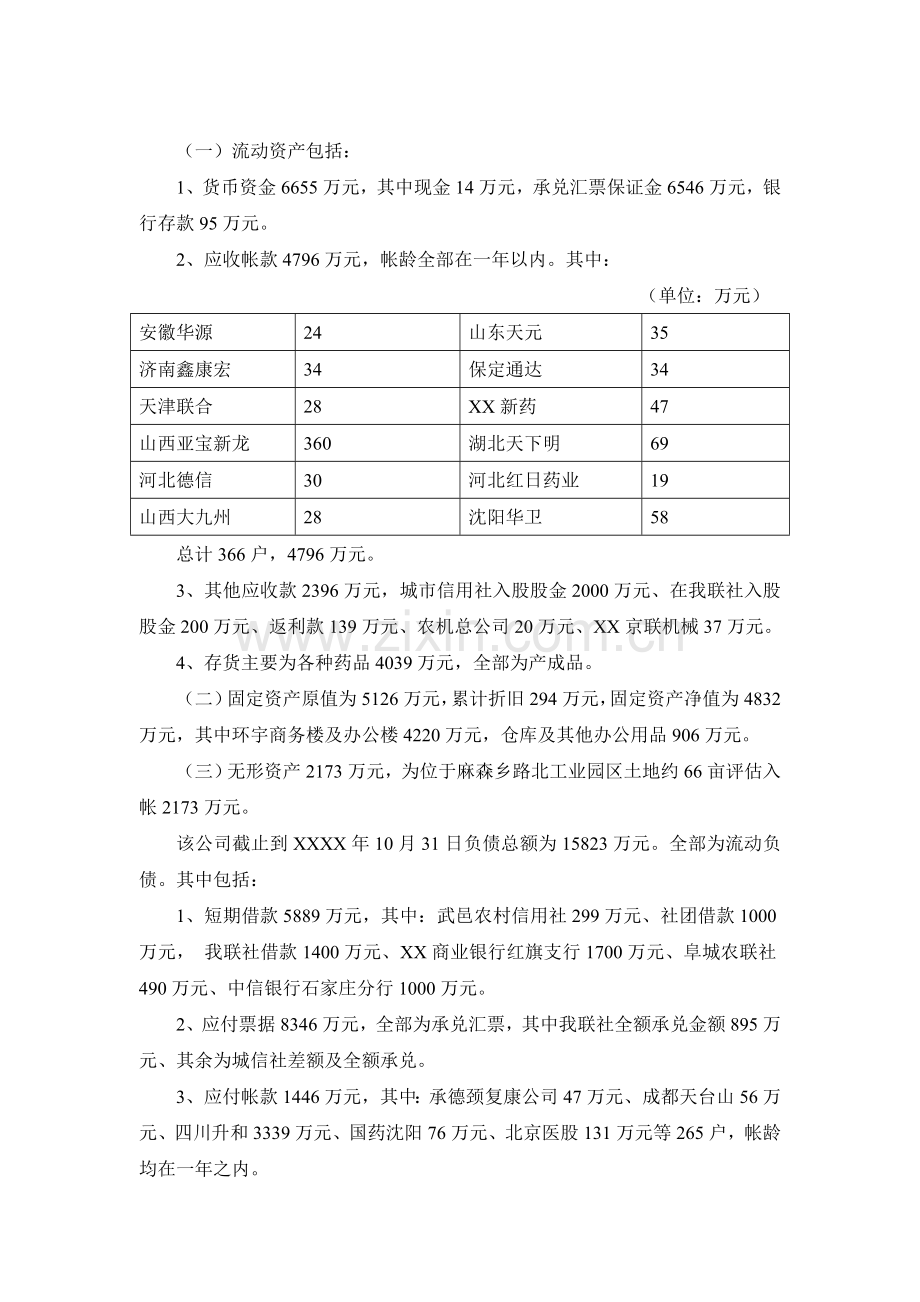 关于XXXX医药有限公司担保资格的调查报告.doc_第2页