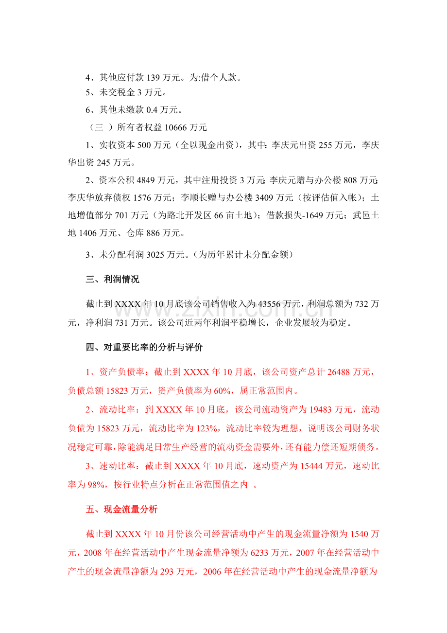 关于XXXX医药有限公司担保资格的调查报告.doc_第3页