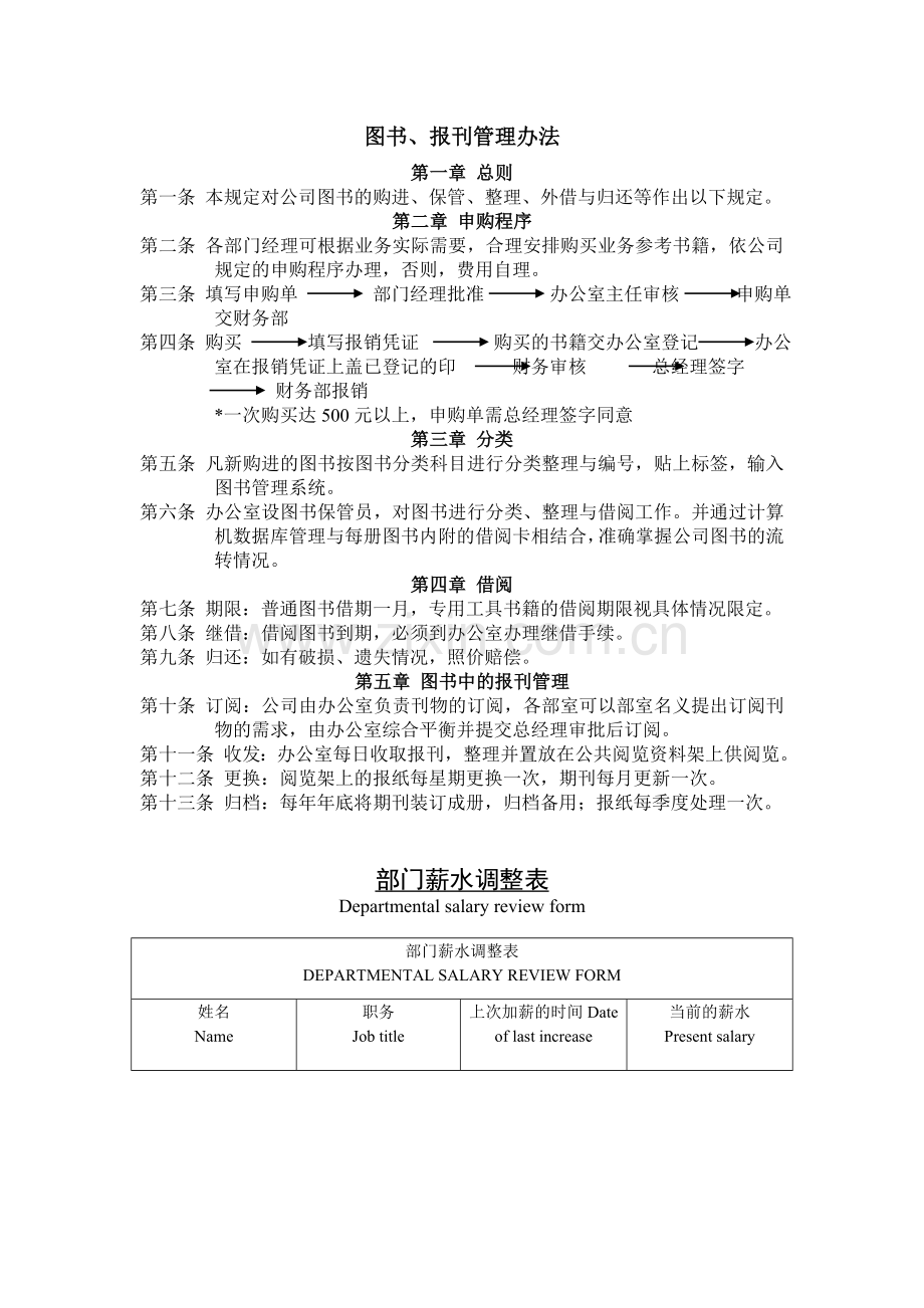 公司企业图书、报刊管理办法.doc_第1页