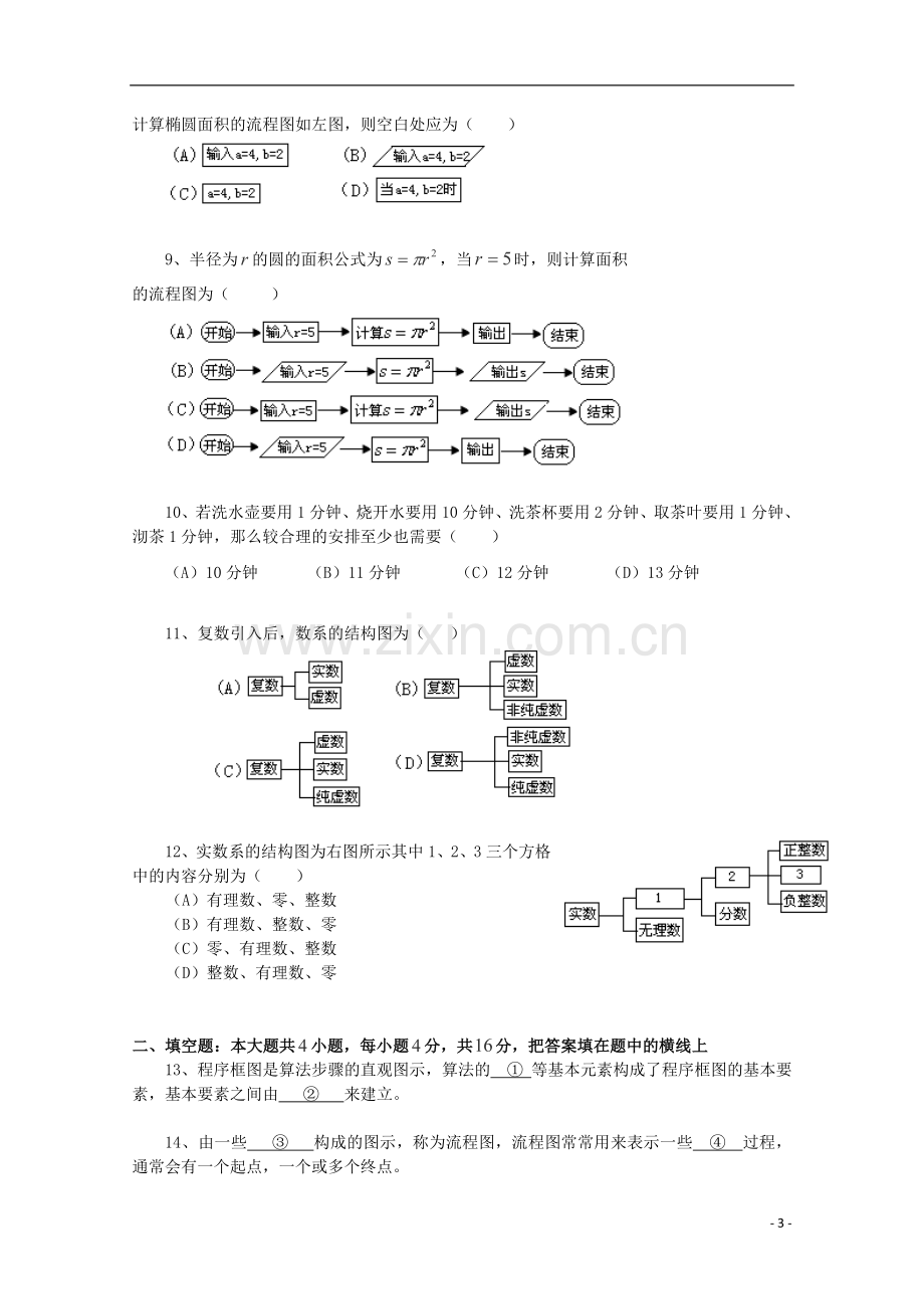 山东省高三数学-第四章《框图》单元测试-文-新人教B版选修1-2.doc_第3页