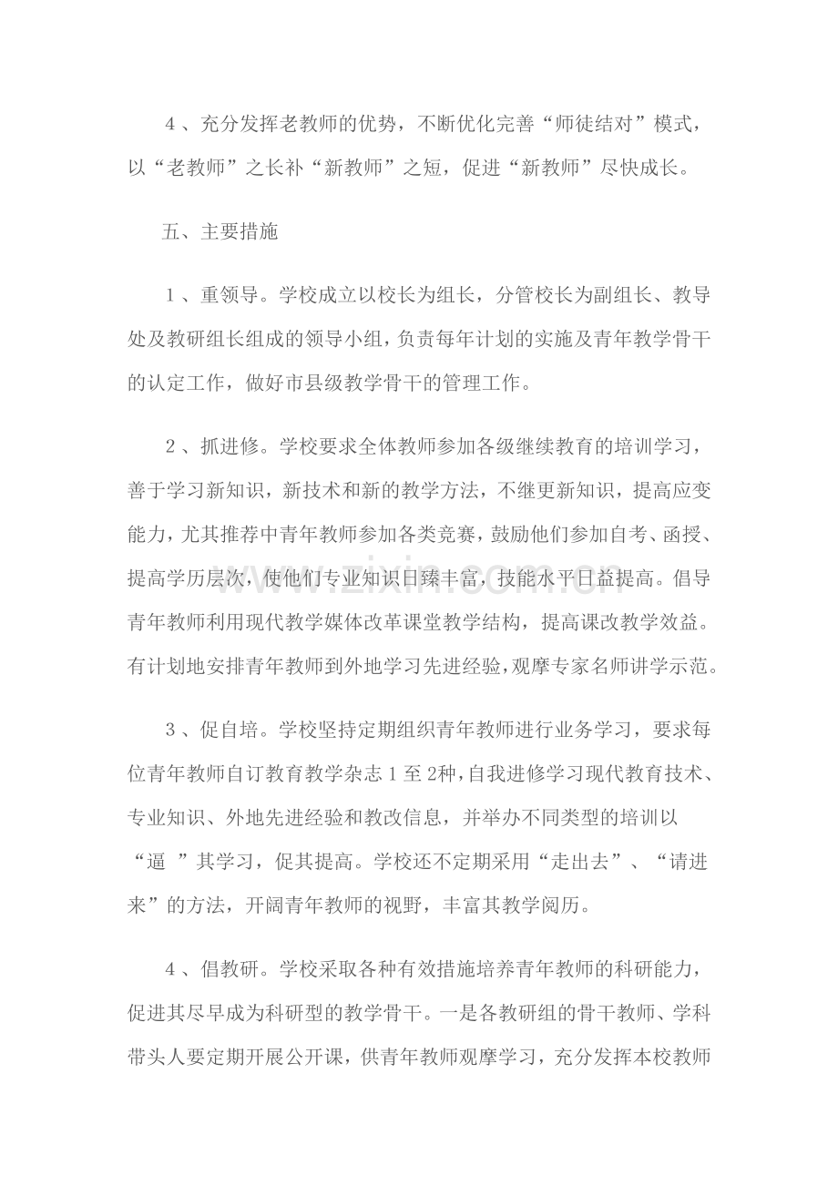 青年骨干教师培养计划.doc_第3页