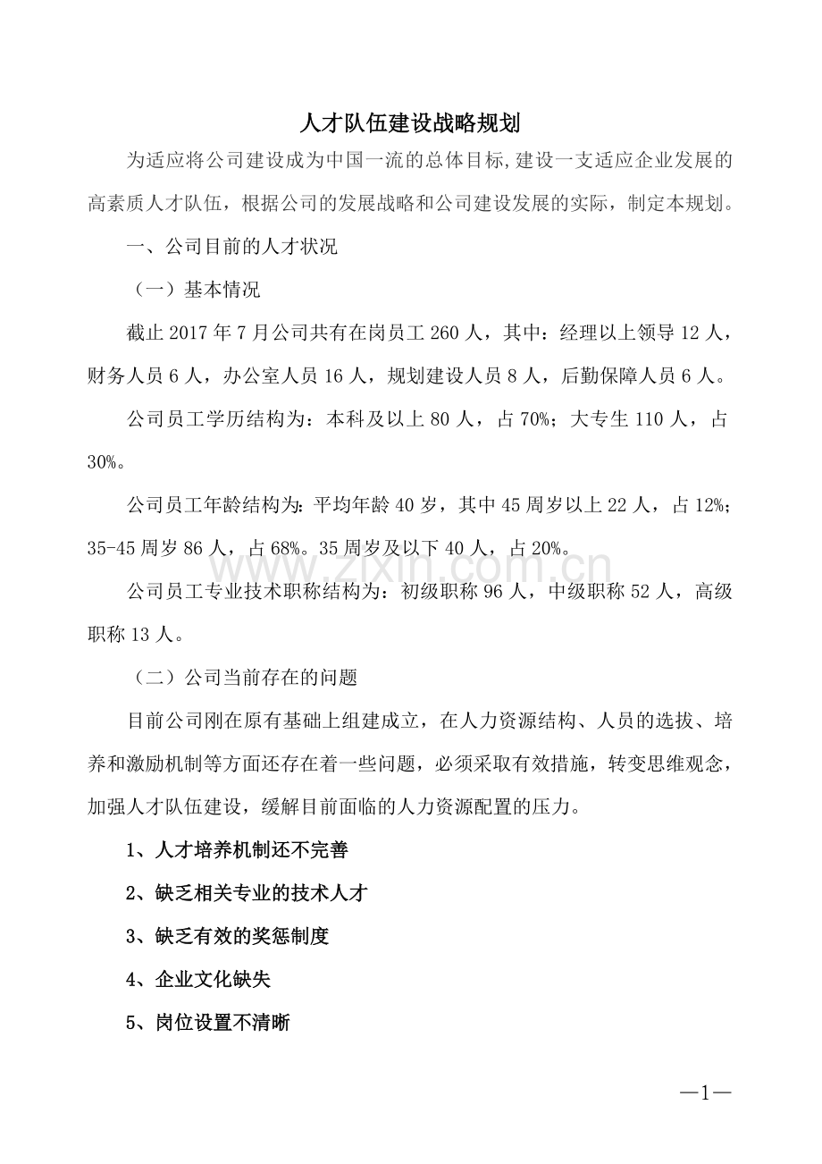 人才队伍建设战略规划.doc_第1页