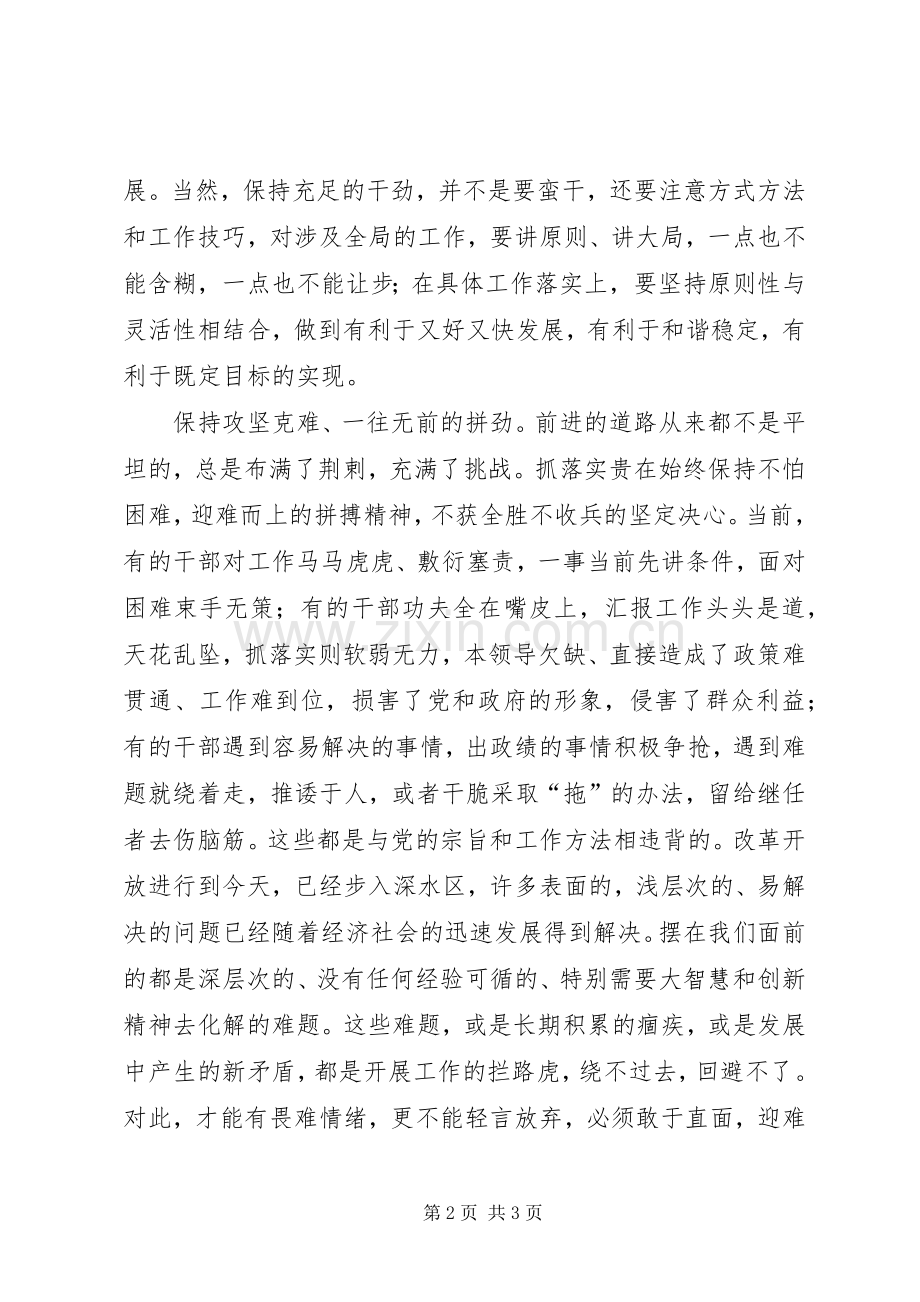 党员干部抓工作落实体会心得.docx_第2页