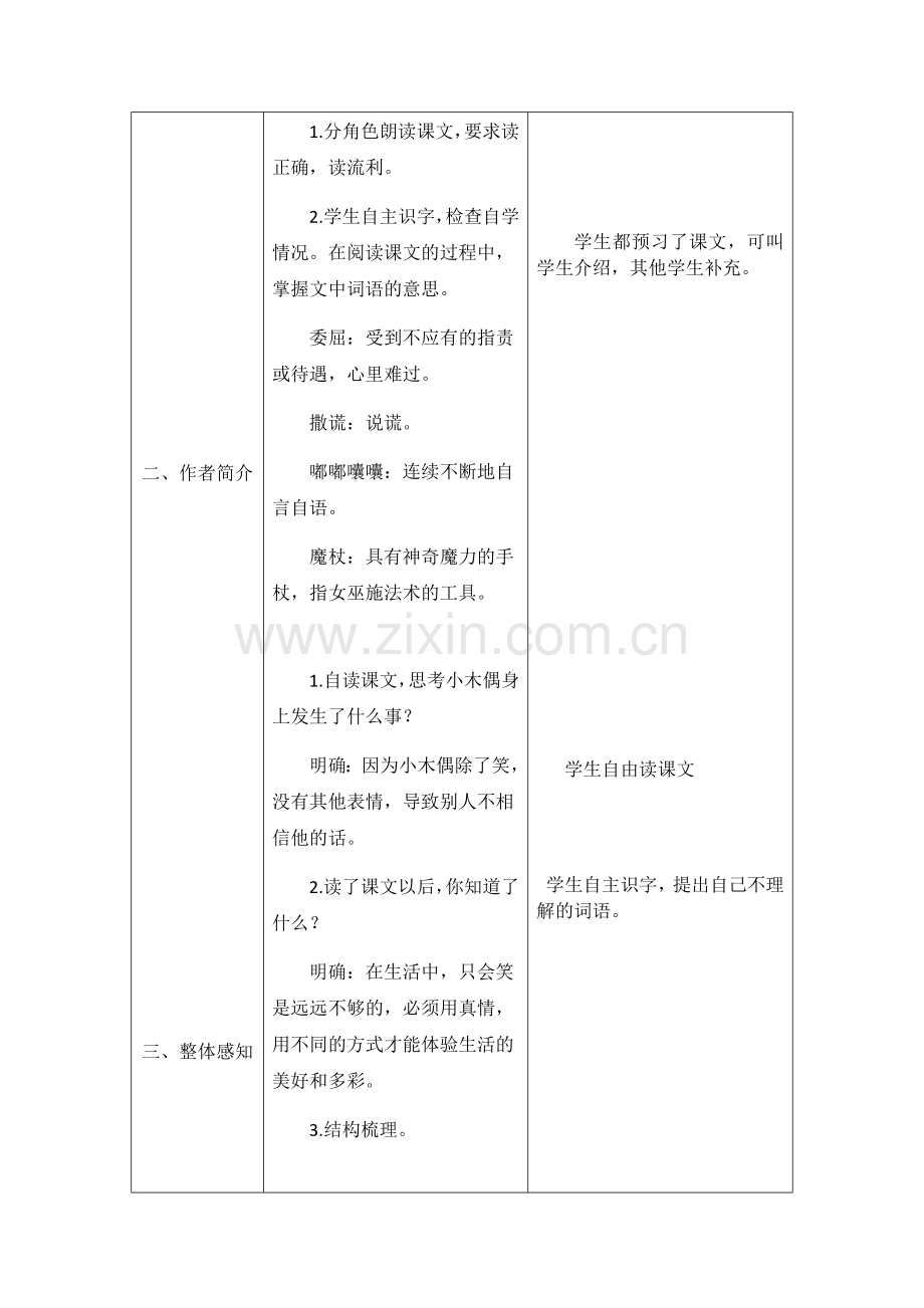 小木偶的故事表格式教案.docx_第3页