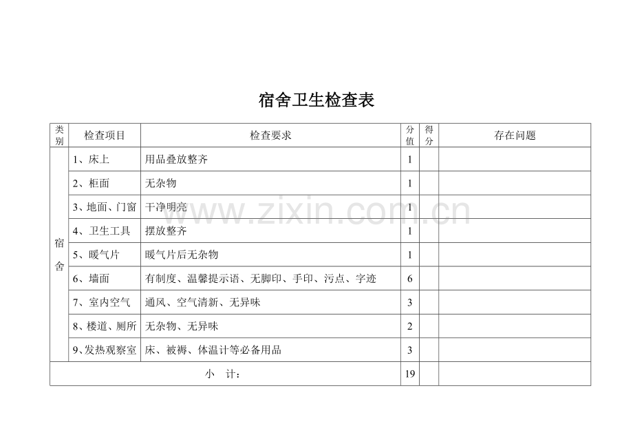 学校卫生检查表.doc_第3页