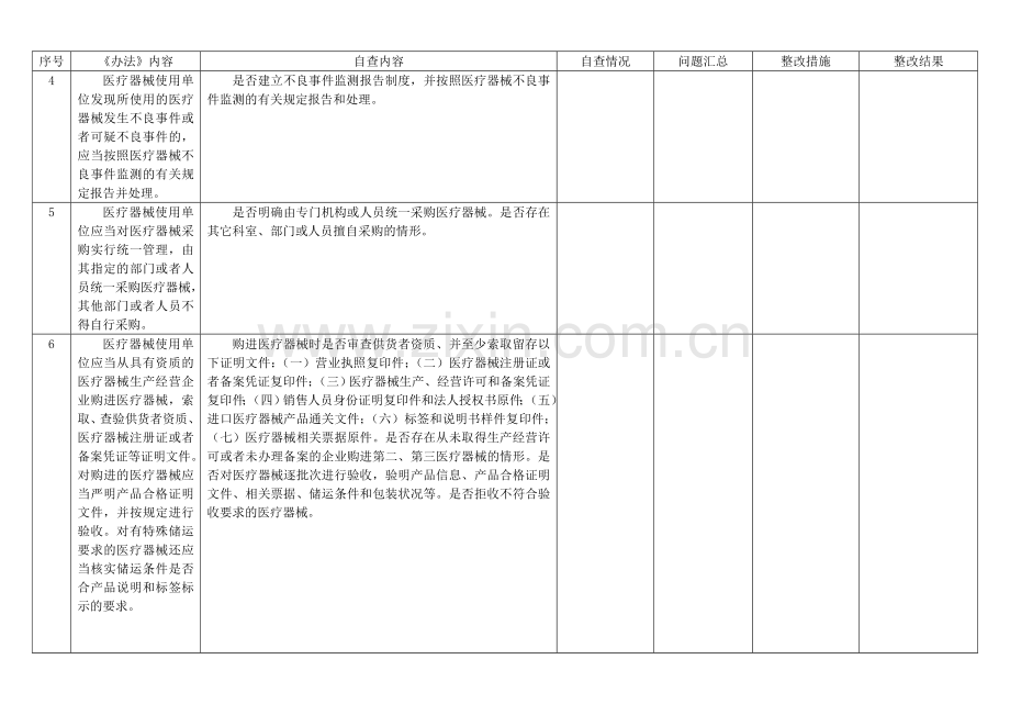 医疗器械使用质量管理自查表.doc_第2页