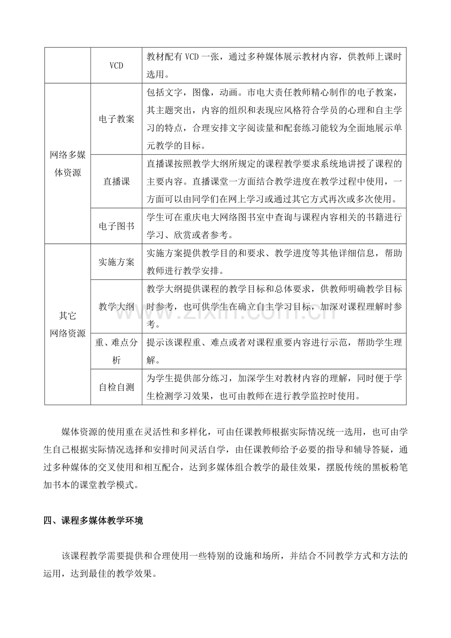 医用英语课程多种媒体组合教学一体化设计方案--医用英语课程多种媒体.doc_第2页