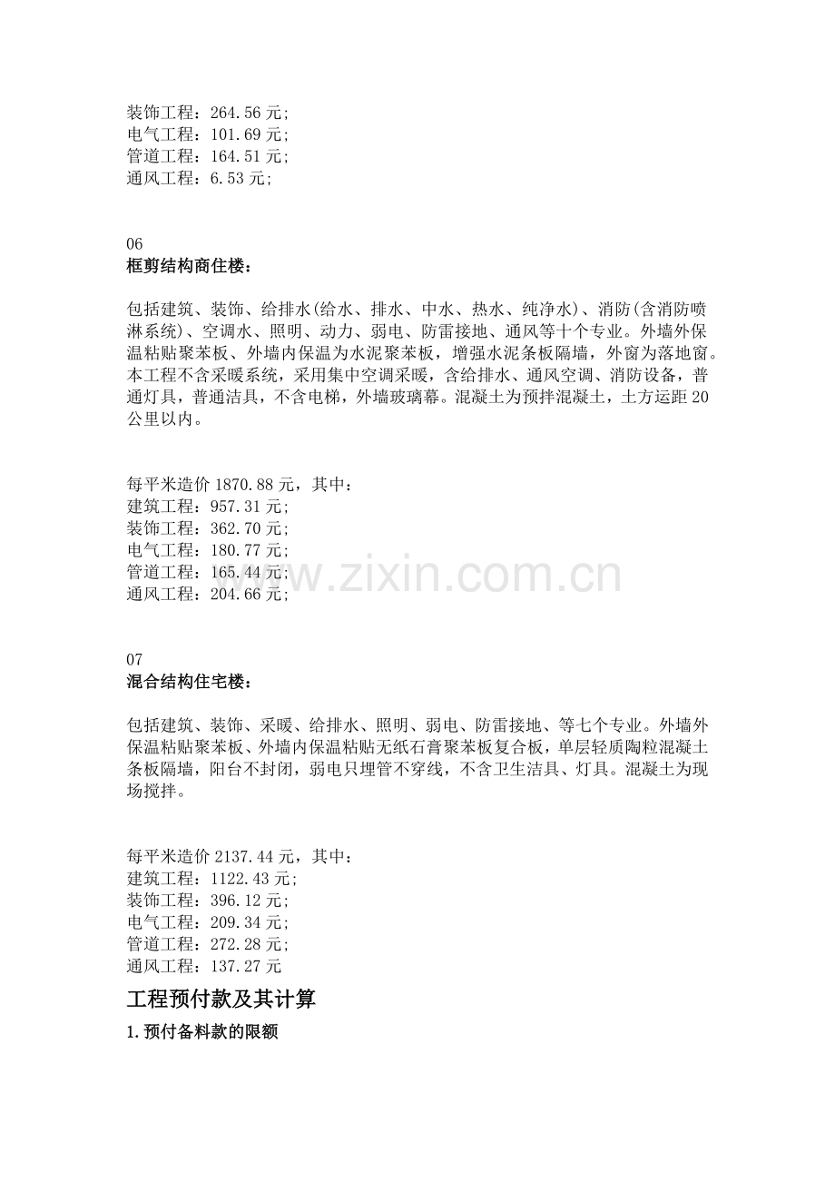 工程造价平米汇总表-各种指标一网打尽!.docx_第3页