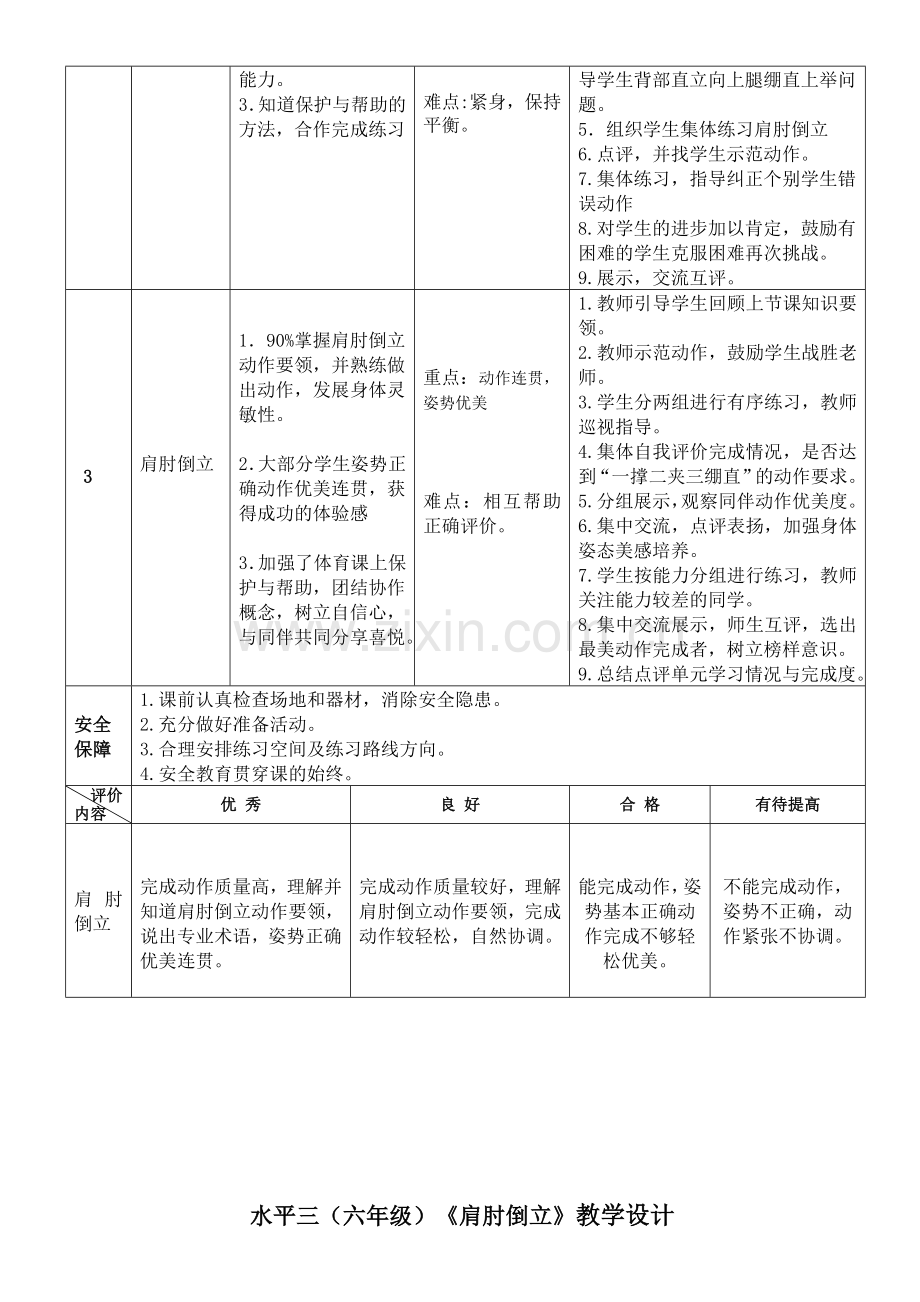 小学肩肘倒立教学设计.doc_第3页