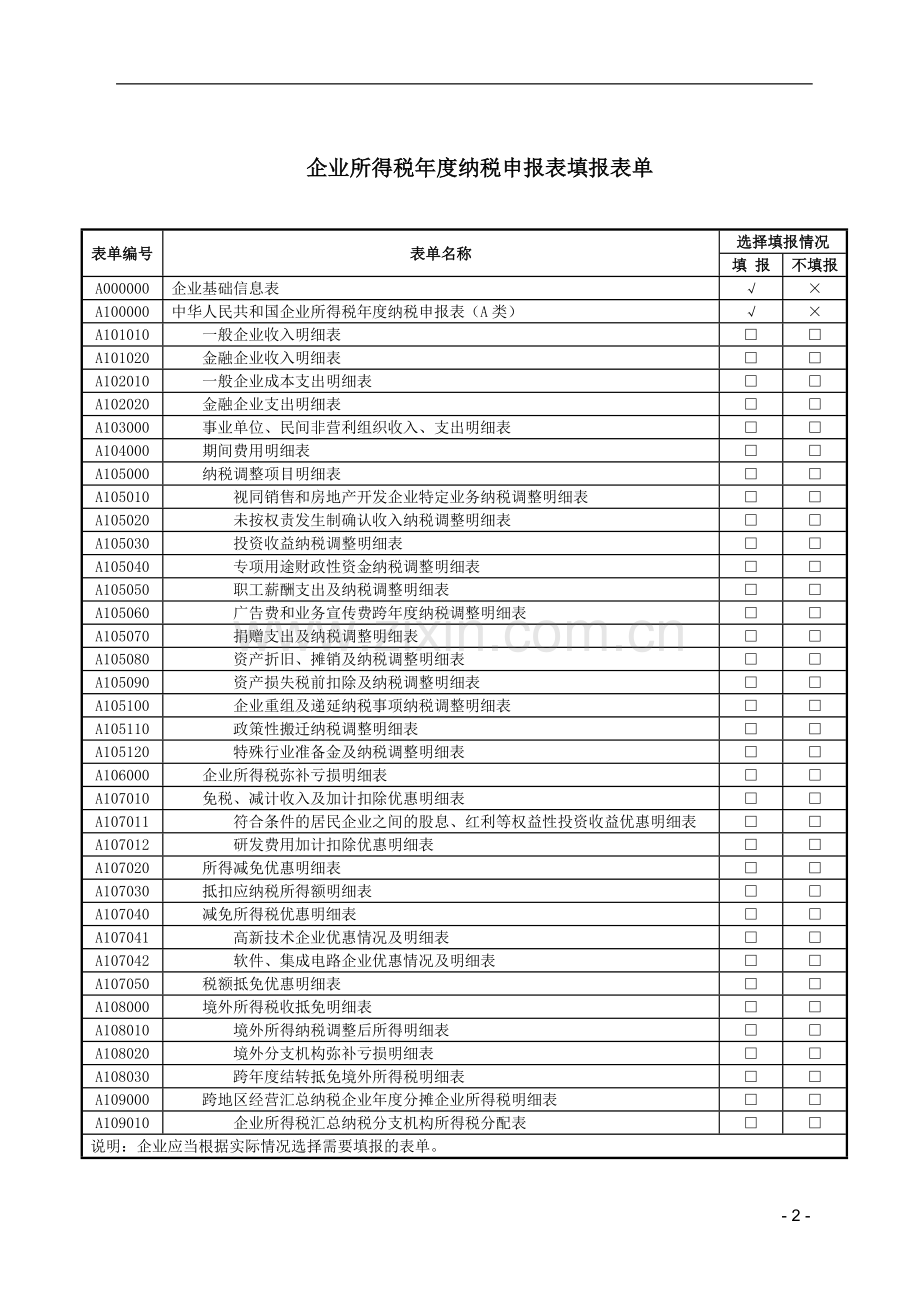 2017版企业所得税年度纳税申报表(A类).docx_第3页