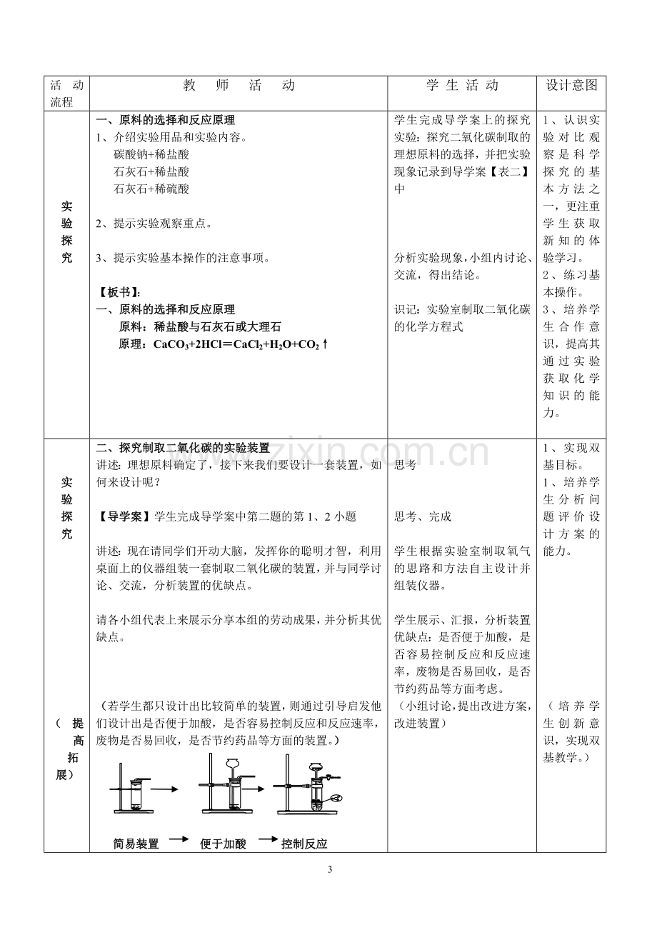 课题2-二氧化碳制取的研究教学设计.doc_第3页