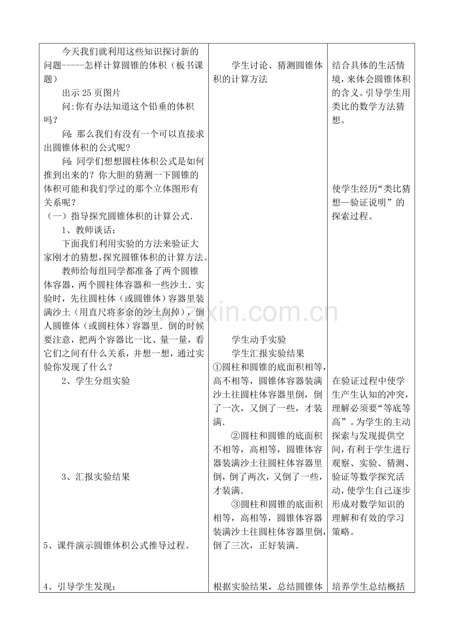 人教版小学数学第二单元-圆锥的体积公开课教案教学设计课件.doc_第2页