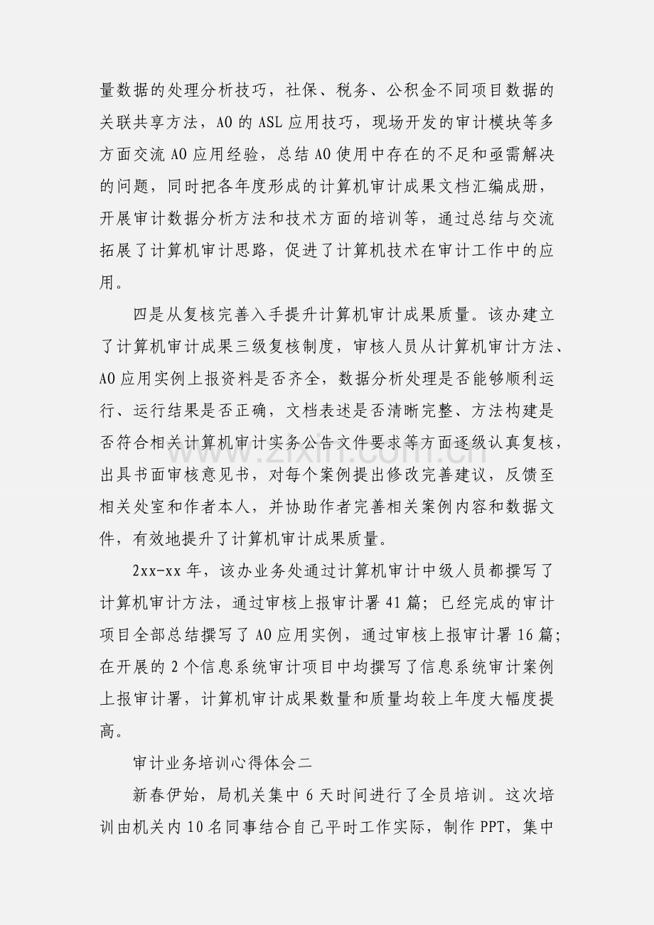 审计业务培训心得体会.docx_第2页