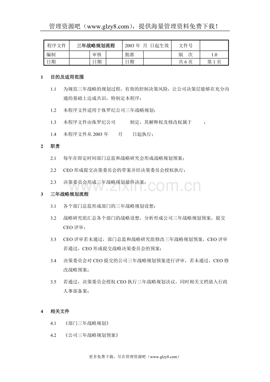 三年战略规划流程.doc_第1页