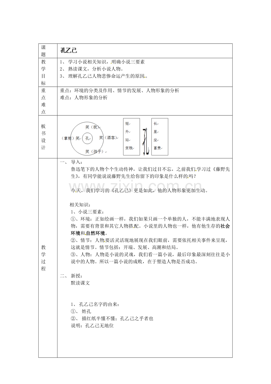 人教初中语文九下《孔乙己》.doc_第2页