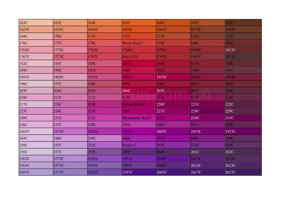 国际标准PANTONE号颜色对照表.doc_第2页