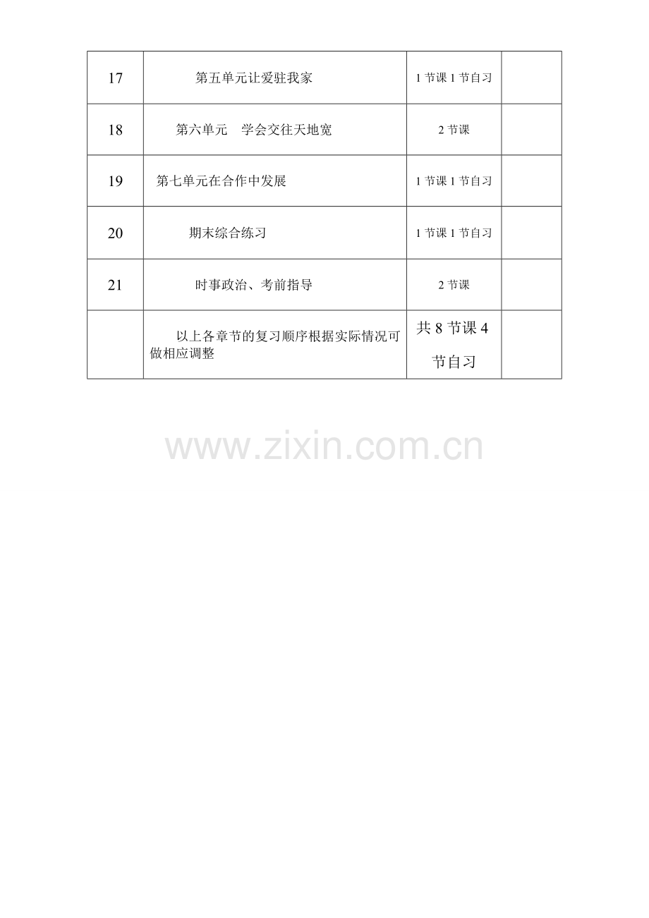 八年级思想品德上学期末复习计划.doc_第3页