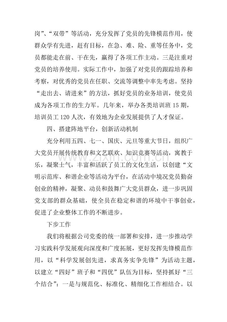 公司企业党建工作汇报材料.docx_第3页