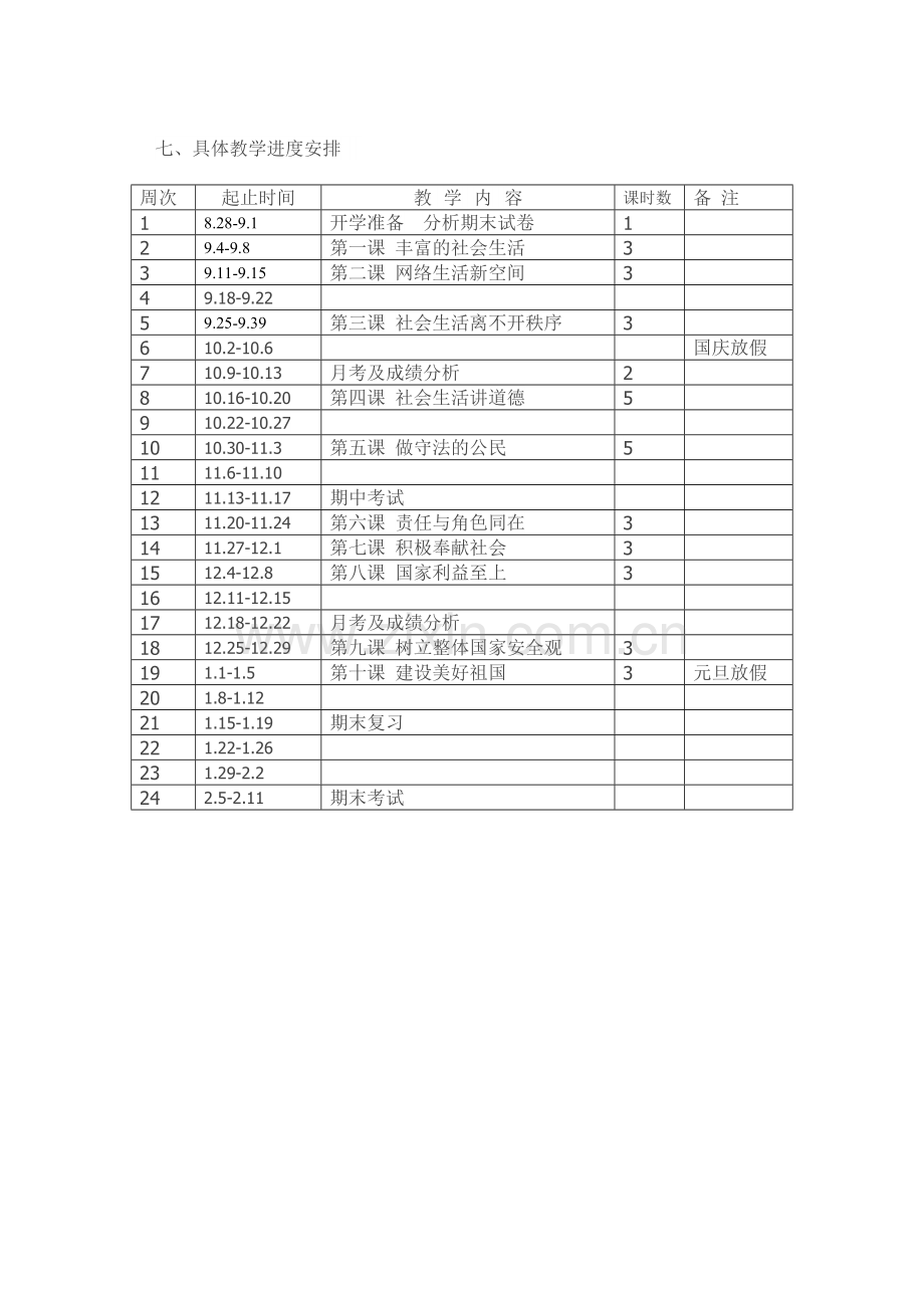 八年级道德与法治教学计划.doc_第3页