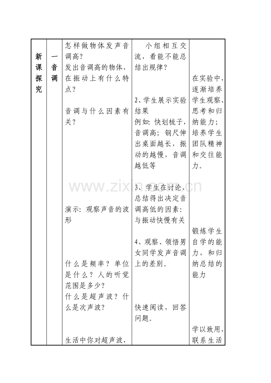 初中物理《声音的特性》教学设计.doc_第3页