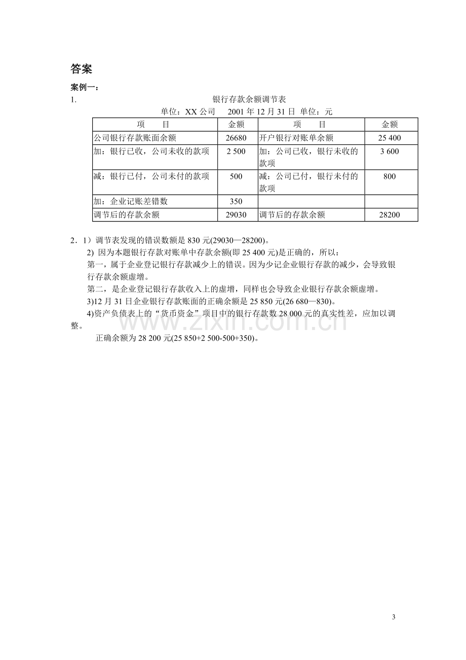 货币资金审计案例和答案.doc_第3页