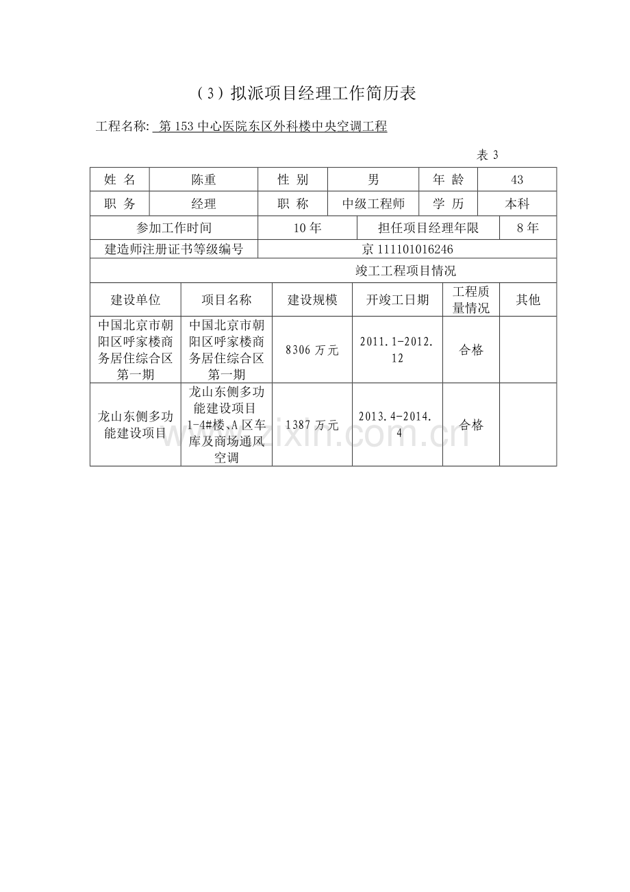 项目管理机构人员配备情况统计表.doc_第3页