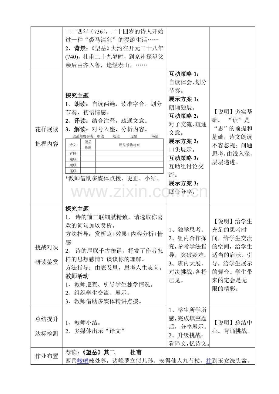 (部编)初中语文人教七年级下册青山看不厌-诗文趣何多——《望岳》.doc_第3页