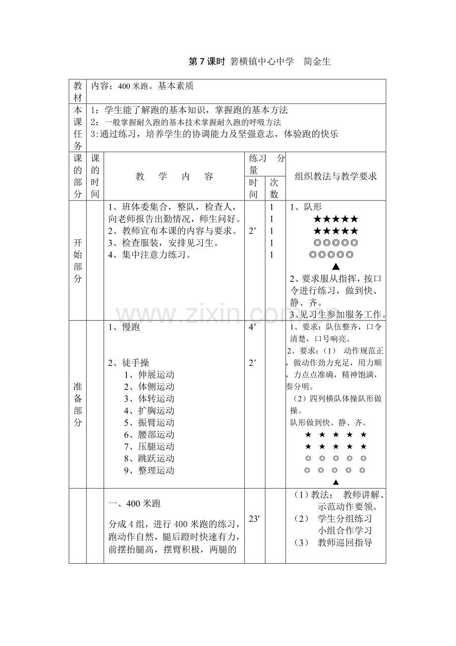 400米跑基本素质.doc_第1页