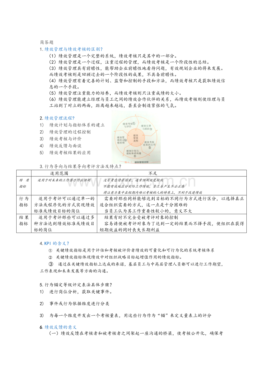 绩效管理名词解释&简答题.docx_第3页