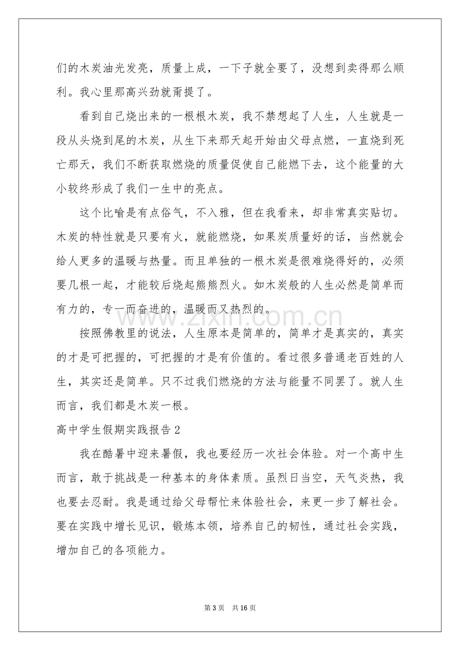 高中学生假期实践报告.docx_第3页