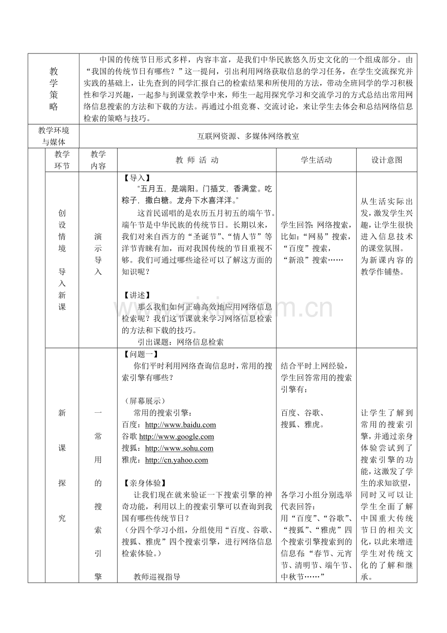 网络信息检索-教学设计.doc_第2页