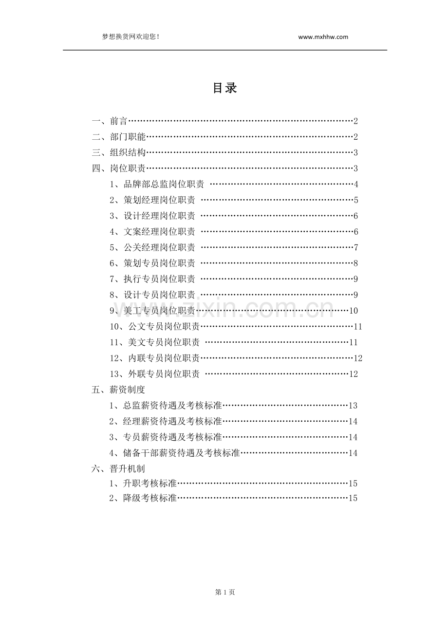 品牌企划部职责薪资考核.doc_第2页