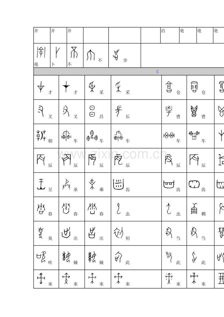 甲骨文—汉字对照表.doc_第2页