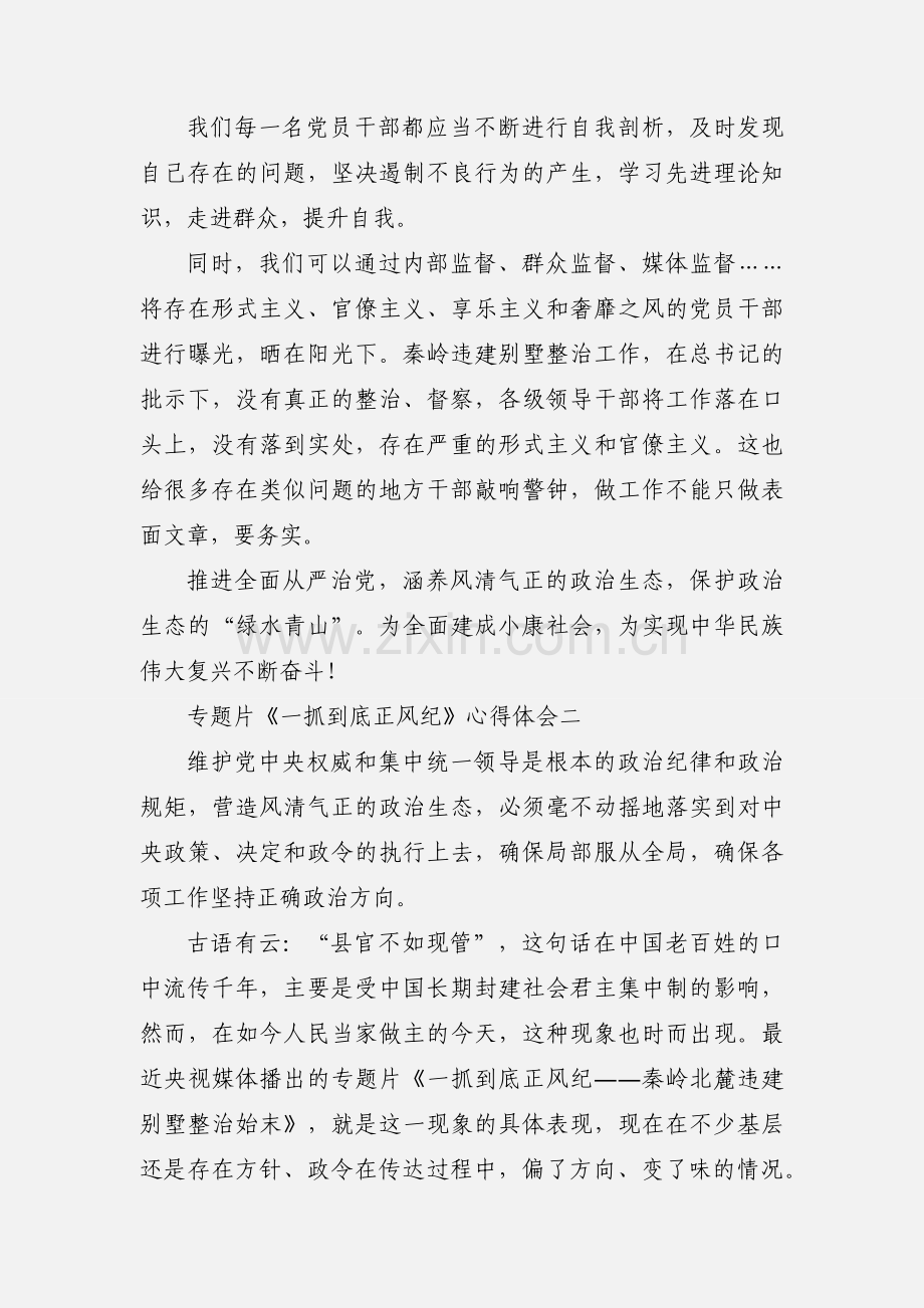 观看专题片《一抓到底正风纪》心得体会 13篇.docx_第2页