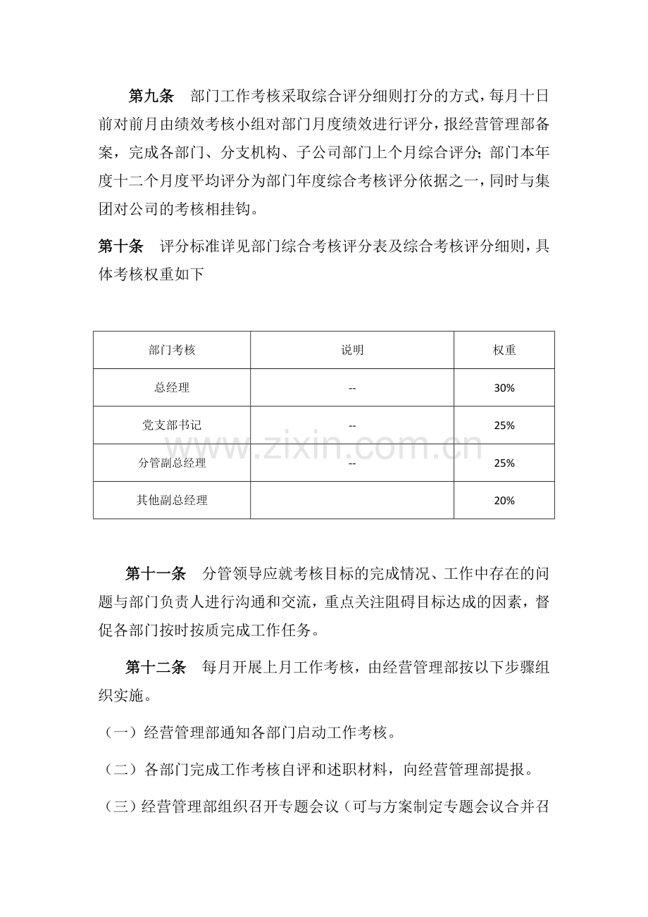 公司员工绩效考核管理制度(试行版).docx_第3页