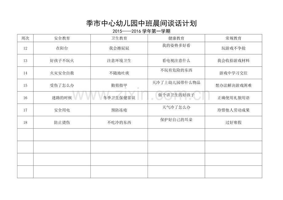 中班上学期晨间谈话计划.doc_第2页