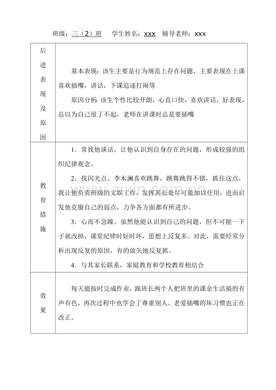 后进生转化情况记录表.doc_第3页