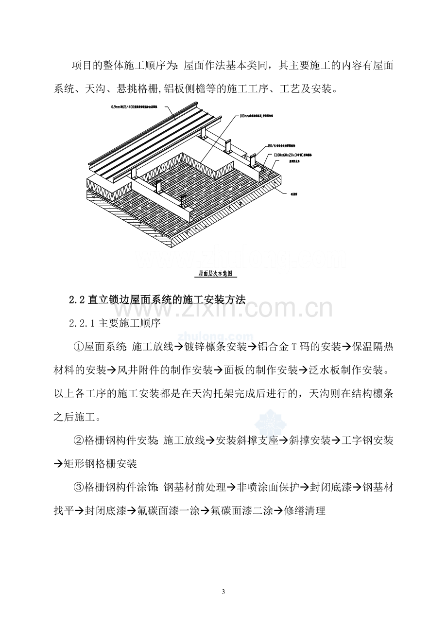 铝锰镁合金板金属屋面施工工艺.doc_第3页