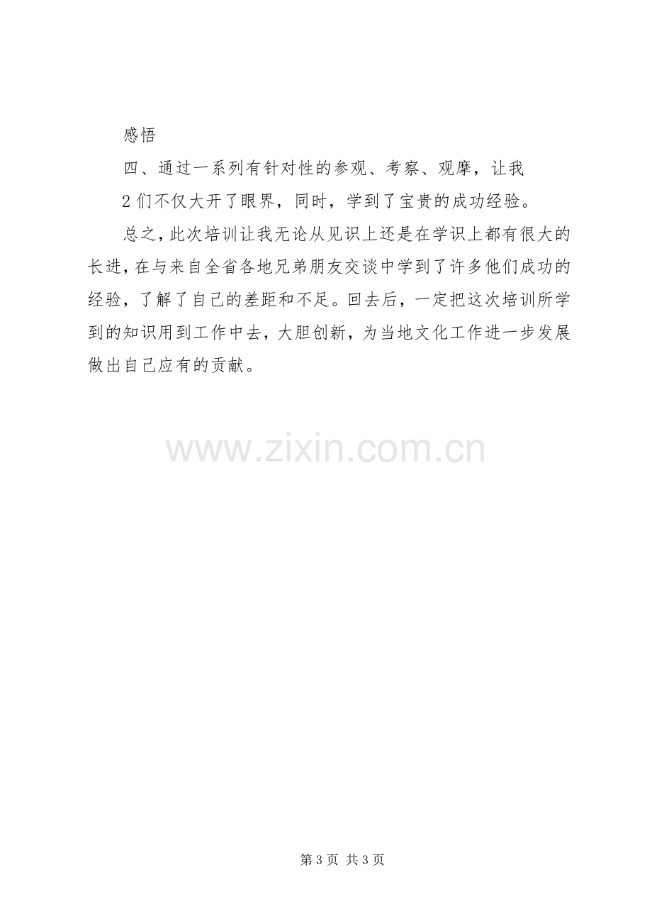 文化站长培训体会心得.docx_第3页