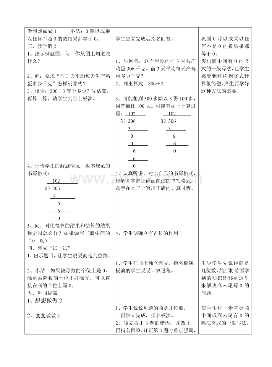 《商中间、末尾有0的除法(1)》教学案.doc_第2页