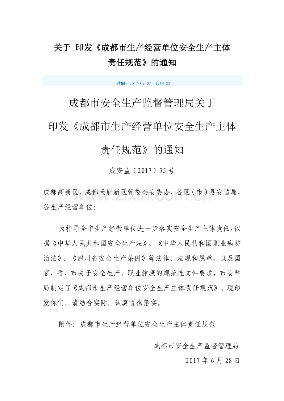 成都市生产经营单位安全生产主体责任规范).docx_第1页