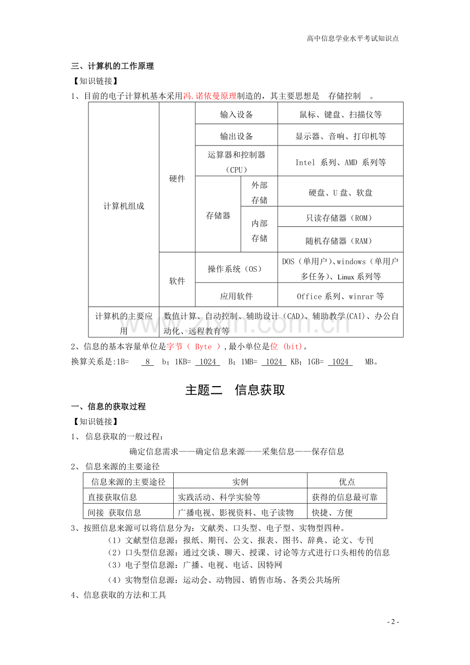 高中信息技术学业水平考试知识点.doc_第3页