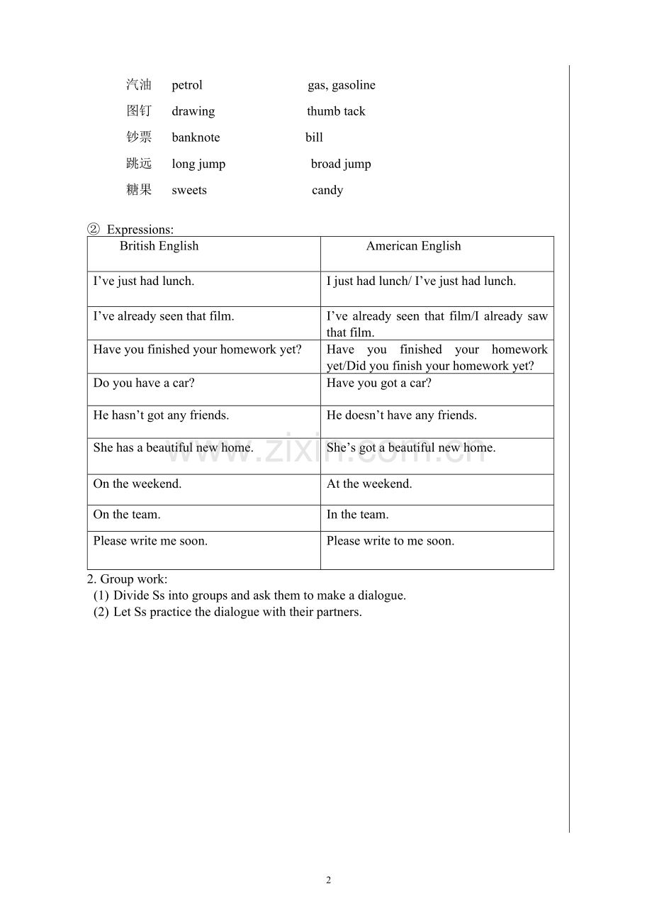 高中英语高一人教版必修一-unit2-English-around-the-world教案、教学设计.doc_第2页